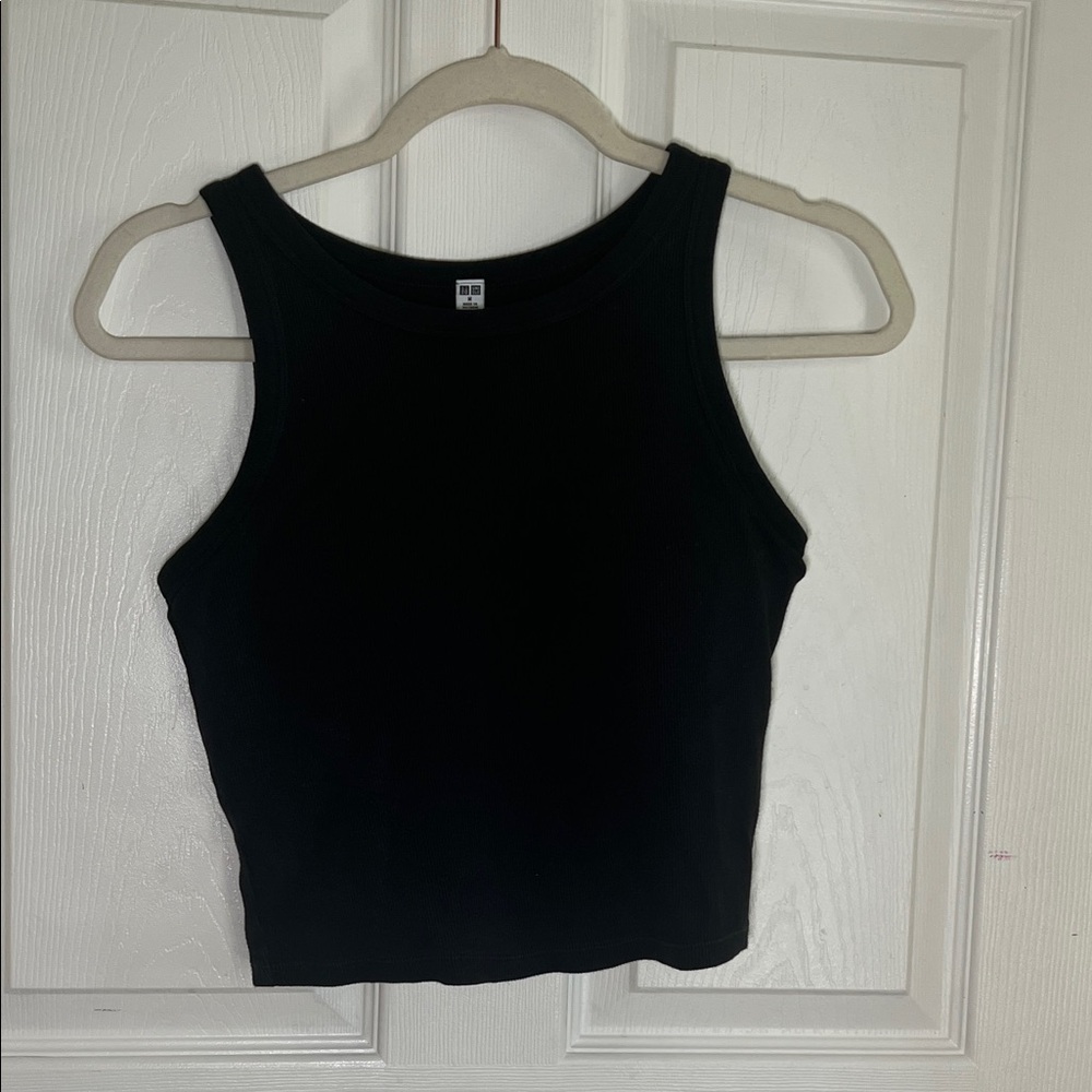 Uniqlo Black Tank Top With Padded